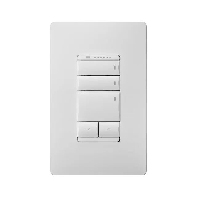 GE Cync Keypad Dimmer Smart Switch on a white wall plate
