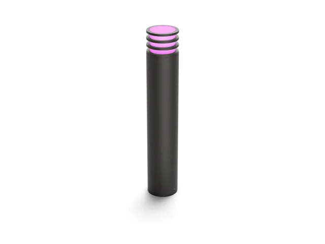 Seventy-seven-centimetre anthracite Philips Hue Lucca outdoor post light