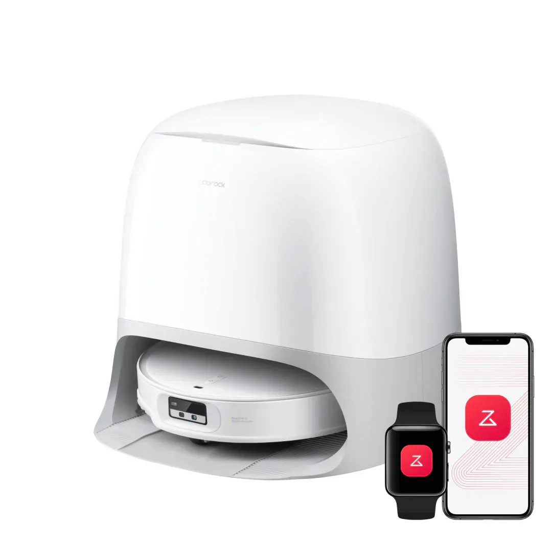 Roborock Qrevo CurvX robot vacuum and dock