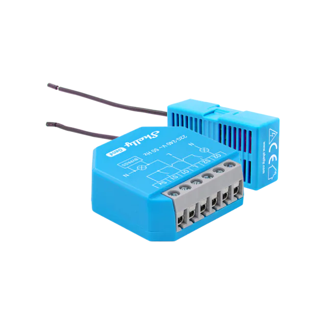 Cyan Shelly 2L Gen4 two-output relay with the included wired bypass