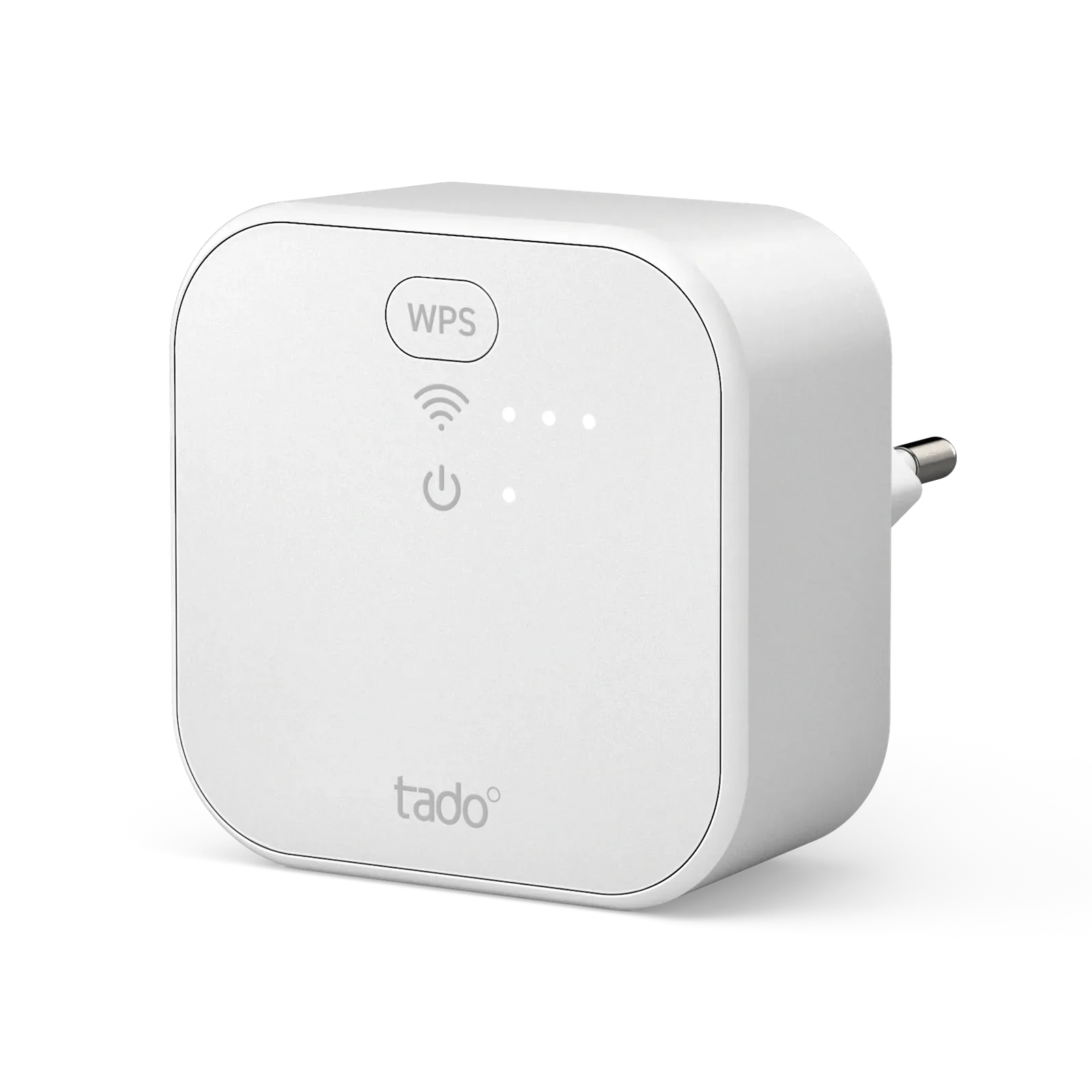 White Tado Bridge X IB02 with signal LEDs and integrated mains plug