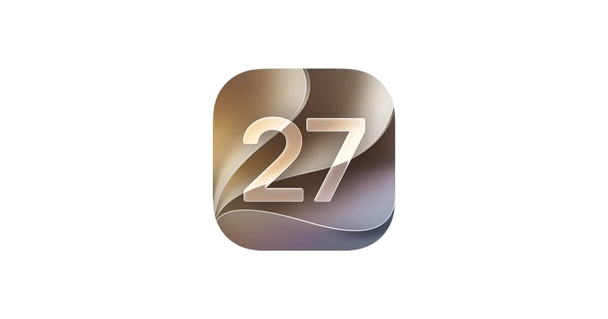 Apple iOS 27 app icon on a white background