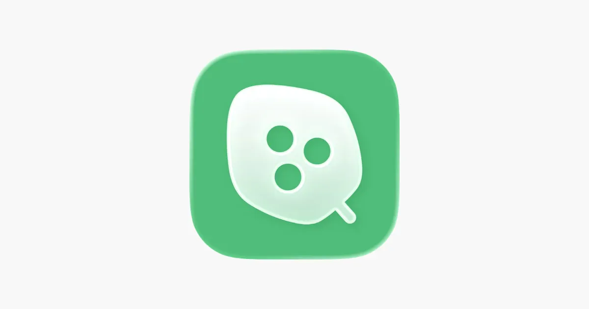 Green Nanoleaf app icon on a pale background